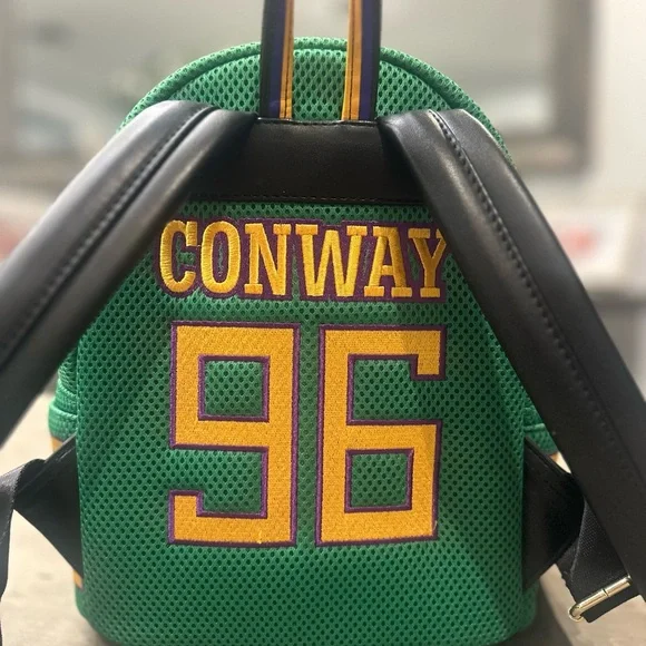 Disney Loungefly Mighty Ducks Conway 96 Mini Backpack - Rare/Never Used - Picture 5 of 9